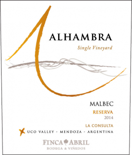 Alhambra Malbec Reserva Valle de Uco 2016