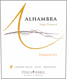 Alhambra Torrontés Cafayate Valley 2016