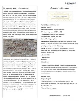 Domaine Amiot-Servelle Chambolle-Musigny