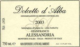 Gianfranco Alessandria Dolcetto d'Alba DOC
