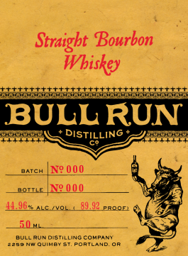 Bull Run Straight Bourbon Whiskey